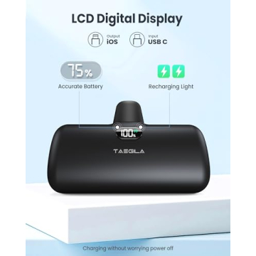 Taegila 5000mAh MFi Certified iPhone Portable Charger