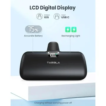 Taegila 5000mAh MFi Certified iPhone Portable Charger