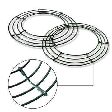 Thealyn 12 Pack Metal Wreath Frame for Crafts and Decor
