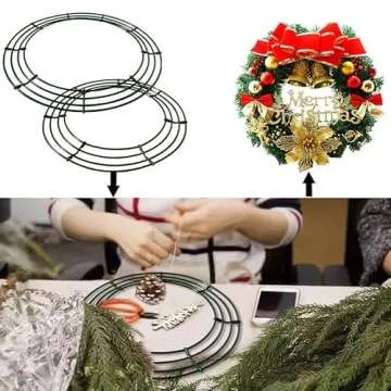 Thealyn 12 Pack Metal Wreath Frame for Crafts and Decor