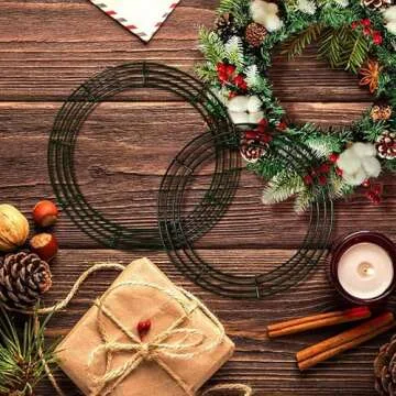 Thealyn 12 Pack Metal Wreath Frame for Crafts and Decor