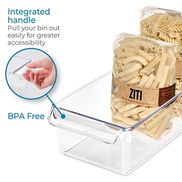 iDesign Linus Organizer Bin - BPA-Free, Clear & Functional