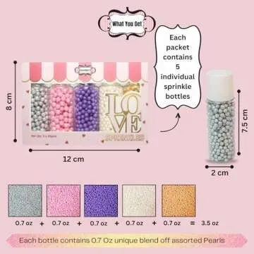 Confect Pearl Sprinkles for Cakes and Cupcakes Decoration