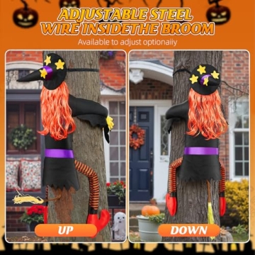 Buy 59'' Crashing Witch for Halloween Outdoor Fun
