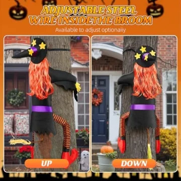 Buy 59'' Crashing Witch for Halloween Outdoor Fun