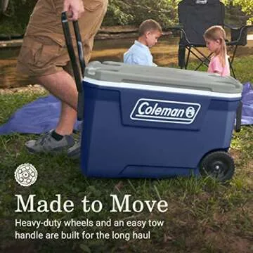 Coleman 62qt Portable Wheeled Cooler with Multi-Day Ice Retention