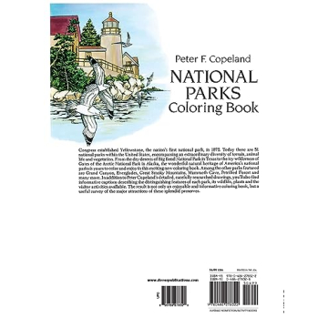 National Parks Coloring Book for Nature Lovers and Artists