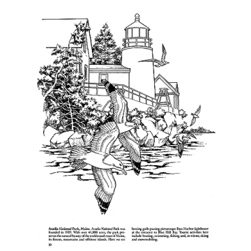 National Parks Coloring Book for Nature Lovers and Artists