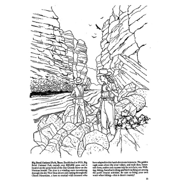 National Parks Coloring Book for Nature Lovers and Artists