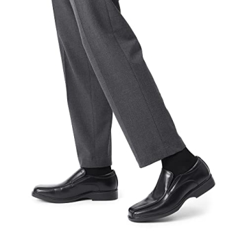 Bruno Marc Men's Leather Loafers - Stylish Comfort in Black