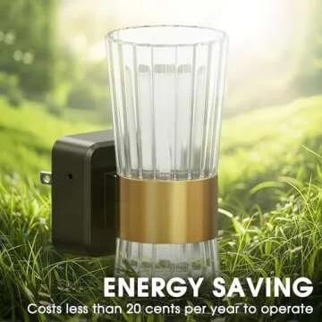 Night Light Plug into Wall, Soft Light LED Night Lights with Dusk to Dawn Auto Light Sensor, 0-100LM Adjustable Brightness Nightlight, Wall Sconce-Style Design for Bedroom Hallway, 2 Pack