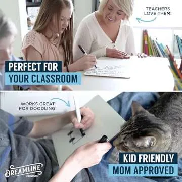 Dry Erase Boards [30pc Double Sided] Lapboards with ClearWipe Coating! Small White Boards - 9" x 12" Mini White Boards for Students, Classroom Teacher Supplies