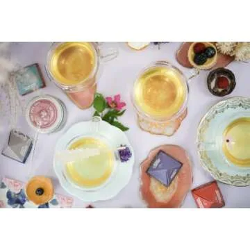 Teabloom Double Walled Cups – 8 oz / 250 ml – Set of 4 Insulated Glass Cups for Tea, Coffee, Espresso, and More – Clarity Glasses