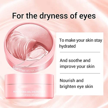 Hydrating AKARY Rose Eye Patches for Youthful Skin
