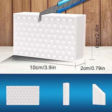 POWOBEST 20 Pack Magic Erasers Sponge, Melamine Sponge Premium 2X Density, Non-Scratch Scrub Sponge Foam Cleaning Pads in Bulk, Household Cleaning Kitchen Dish Sponges Bathroom Wall Cleaner