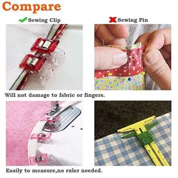 Bigteddy 100pcs Sewing Clips Ideal for Quilting Crafts