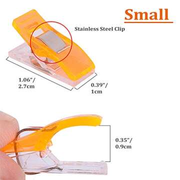 Bigteddy 100pcs Sewing Clips Ideal for Quilting Crafts