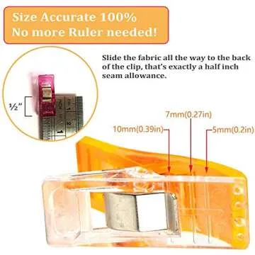 Bigteddy 100pcs Sewing Clips Ideal for Quilting Crafts