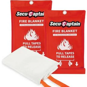 Fire Blanket 40x40 for Home & Kitchen Safety