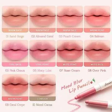 dasique Mood Blur Lip Pencil | Velvety & Hydrating