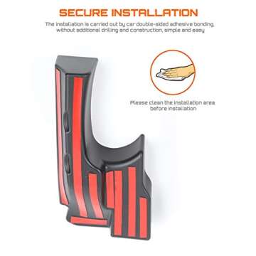 Savadicar Wheel Well Storage Bin, Rear Trunk Organizer, Cargo Storage Tray for 2011-2018 Jeep Wrangler JK JKU 2/4 Door, Interior Storage Expansion Accessories, Left Side, Black, 1 PCS