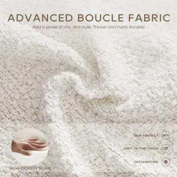 Swivel Accent Chair Barrel Chair, Modern Swivel Chair Sherpa Teddy Upholstered Armchair with Lumbar Pillow, 360° Swivel Round Chair Boucle Arm Chairs for Living Room/Bedroom/Nursery-White