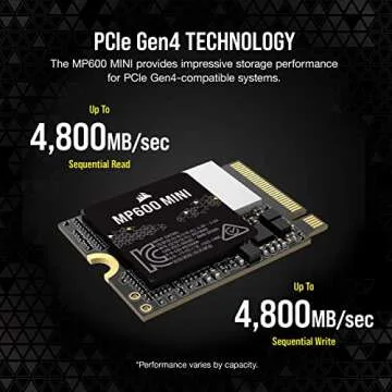 Corsair MP600 Mini 1TB M.2 NVMe PCIe x4 SSD for Gamers