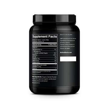 Active Stacks Beef Protein Powder, Vanilla - Dairy Free with Natural Collagen for Keto, Paleo, Bone Broth & Low Carb Diets, 2 Pound