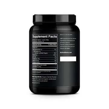 Active Stacks Beef Protein Powder, Vanilla - Dairy Free with Natural Collagen for Keto, Paleo, Bone Broth & Low Carb Diets, 2 Pound