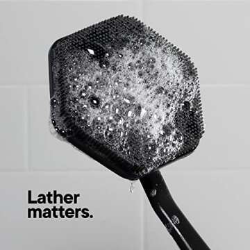 Tooletries Silicone Back Scrubber - Durable Exfoliating Brush