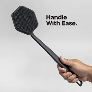 Tooletries Silicone Back Scrubber - Durable Exfoliating Brush