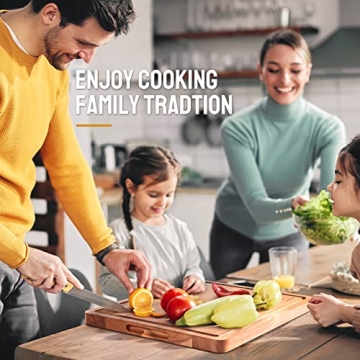 Elegant OAKSWARE Acacia Cutting Board with Juice Groove