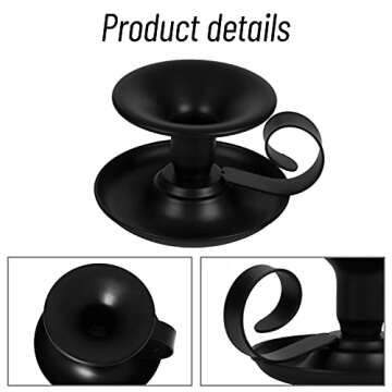 Homean Candle Holders 2pcs Vintage Iron Centerpieces