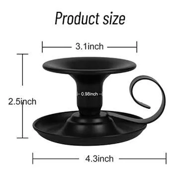 Homean Candle Holders 2pcs Vintage Iron Centerpieces