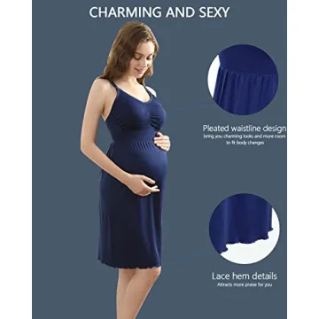 iloveSIA 3PACK Comfortable Maternity Nursing Dresses