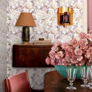 BEETAL Vintage Peel and Stick Wallpaper for Easy Home Decor