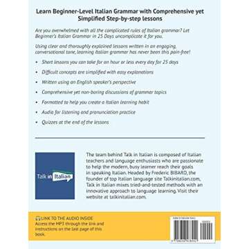 Italian Grammar For Beginners: The most complete textbook and workbook for Italian Learners
