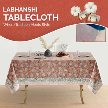 Handcrafted Indian Floral Tablecloth for All Occasions