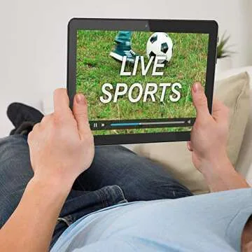 FLYINGTECH Android Tablet 10 Inch, 5G WiFi Tablet with Dual Camera, 16GB Storage, Android 8.1 Tablets PC, Quad-Core Processor, GMS Certified, 1280x800 IPS HD Display, Bluetooth, GPS, FM - Black