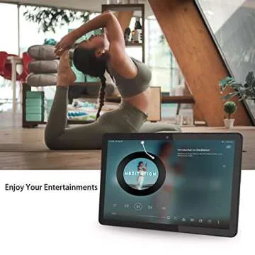 FLYINGTECH Android Tablet 10 Inch, 5G WiFi Tablet with Dual Camera, 16GB Storage, Android 8.1 Tablets PC, Quad-Core Processor, GMS Certified, 1280x800 IPS HD Display, Bluetooth, GPS, FM - Black