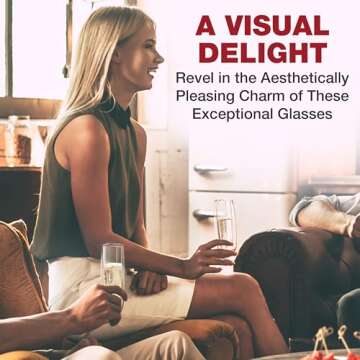 Eparé Stemless Champagne Flutes Glass - Set of 2 Double Wall Mimosa & Champagne Glasses - Lightweight Stemless Prosseco Glasses - 2024 Bridesmaid Champagne Flute for Bridal Shower