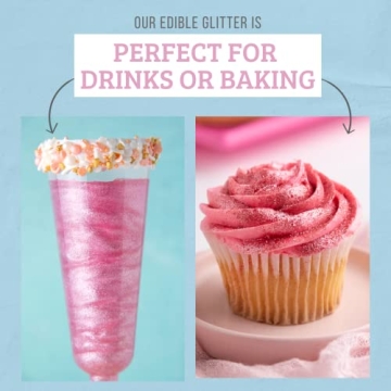 Sweets Indeed Edible Glitter for Magical Drinks and Desserts