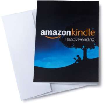 Amazon $50 Gift Card in a Greeting Card Kindle Design
