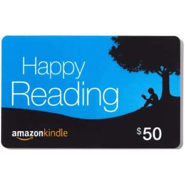 Amazon $50 Gift Card in a Greeting Card Kindle Design