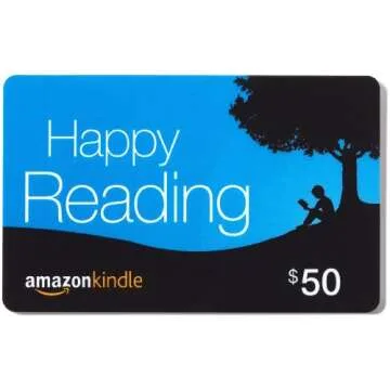 Amazon $50 Gift Card in a Greeting Card Kindle Design