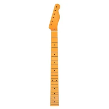 WomeYork Matte Yellow Electric Guitar Neck for DIY Builds