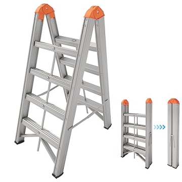 Space-Saving APARECIUM Aluminum Ladder for Quick Access