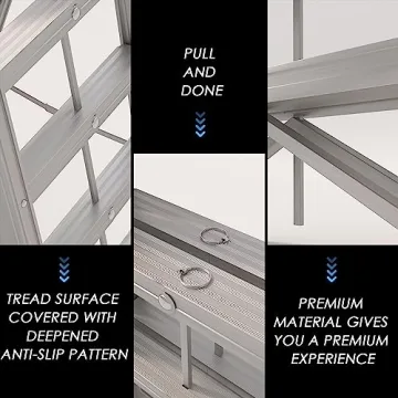 Compact APARECIUM Aluminum Ladder for Home Use
