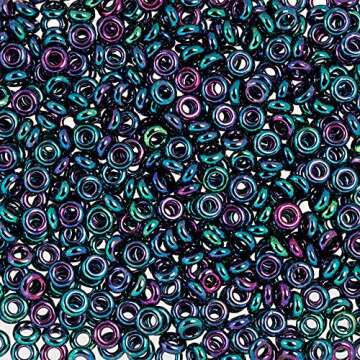 Toho Demi Round 8/0 3mm Tube 2.5" : Higher-Metallic Dragonfly - 2 Pack