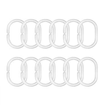 NYMB Abstract Shower Curtain, Jungle Plant Tropical Palm Leaves on The Black White Geometric Bath Curtain, Polyester Fabric Waterproof Shower Curtains, 69X70in, Shower Curtain Hooks Included, Green